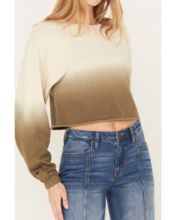 Cleo + Wolf Women's Ombre Cropped Dolman Sweatshirt -Western Cowboy Equipment Store 2000386289 343 P3