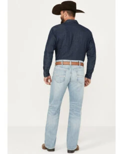 Cinch Men's White Label Light Wash Relaxed Straight Stretch Performance Denim Jeans -Western Cowboy Equipment Store 2000386397 402 P3