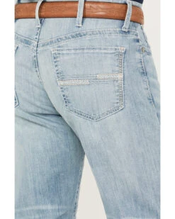 Cinch Men's White Label Light Wash Relaxed Straight Stretch Performance Denim Jeans -Western Cowboy Equipment Store 2000386397 402 P4