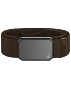 Groove Life Men's Brown & Gun Metal Groove Belt