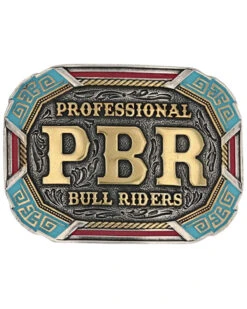 Montana Silversmiths PBR Vibrant Riders Belt Buckle