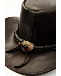 Bullhide Kids' Cedar Grove Leather Outback Hat 8 Bullhide Kids' Cedar Grove Leather Outback Hat -Western Cowboy Equipment Store 282B40 7010 P2