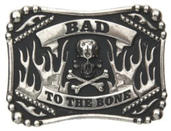 AndWest Men's Bad To The Bone Belt Buckle