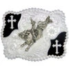 Montana Silversmiths Christian Flourish Bullrider Belt Buckle -Western Cowboy Equipment Store 290D14 03 P1