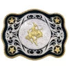 Montana Silversmiths Men's Sheridan Style Bronco Rider Western Belt Buckle -Western Cowboy Equipment Store 290D44 94 P1
