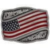 Montana Silversmiths Men's Classic Painted Waving Flag Buckle -Western Cowboy Equipment Store 290F54 03 P1