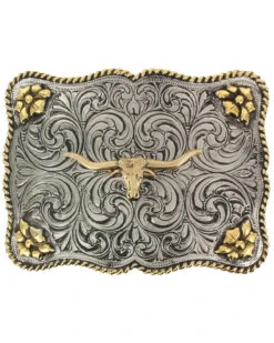 Cody James Men's Interchangeable Longhorn Belt Buckle